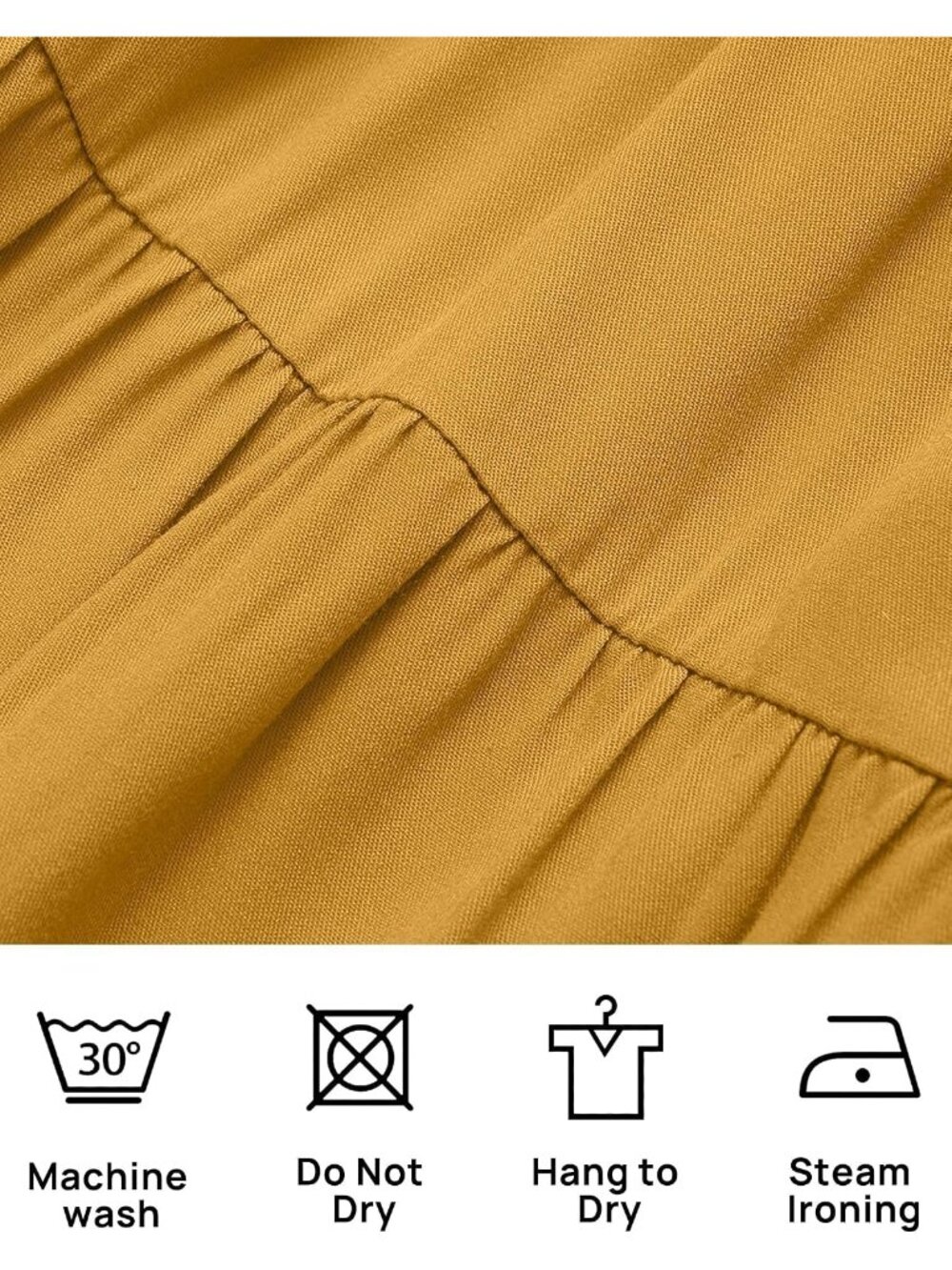 〽️Women’s Ginger Flutter Sleeve Smocked Midi Dress Boho Tiered Summer Style - Picture 6 of 6